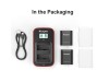 KingMa Set Dual Baterai Charger LCD for GoPro 13 KingMa Set Dual Baterai Charger LCD for GoPro 13